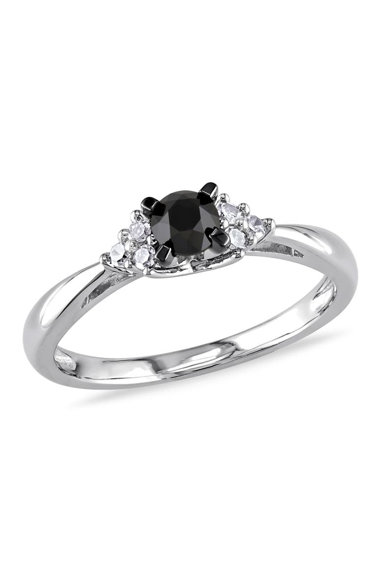 Julianna B. 1/2 CTW Black & White Diamond Engagement Ring, Main, color, Diamond