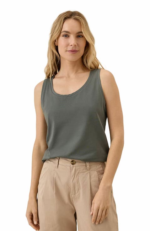 Organic Cotton Luxe Stretch Jersey Tank