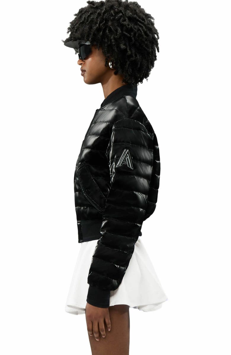 Alpenhaus Women's Cluza Reversable Quilted Bomber Jacket, Alternate, color, Black