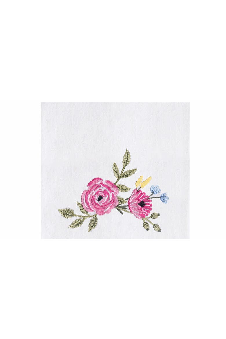Mom Knows Best Embroidered Cotton Flour Sack Kitchen Towel, Alternate, color, Pink