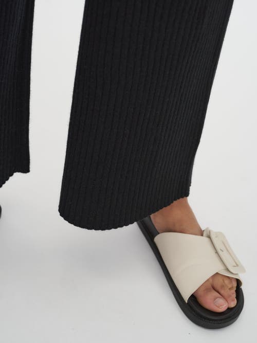 Gobi Mongolian Cashmere Organic Cashmere Colour Cashmere Pants In Black