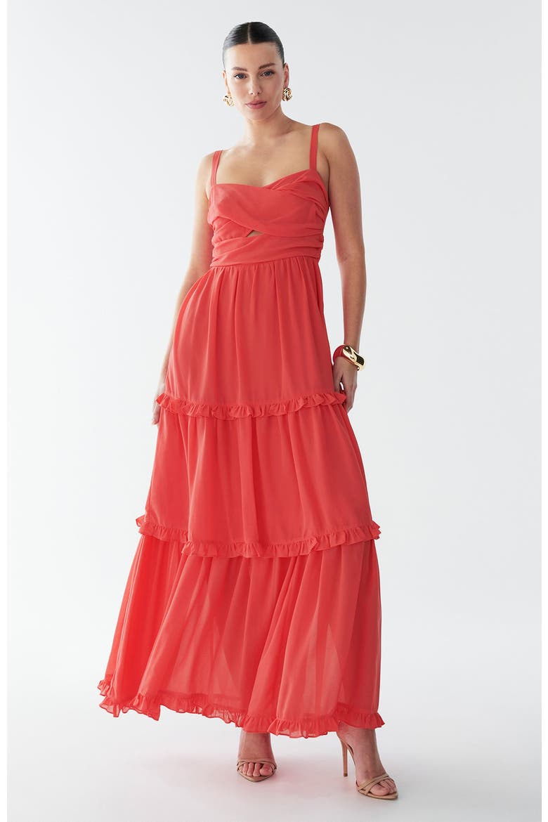 Willow Maxi Dress, Alternate, color, Coral Pink