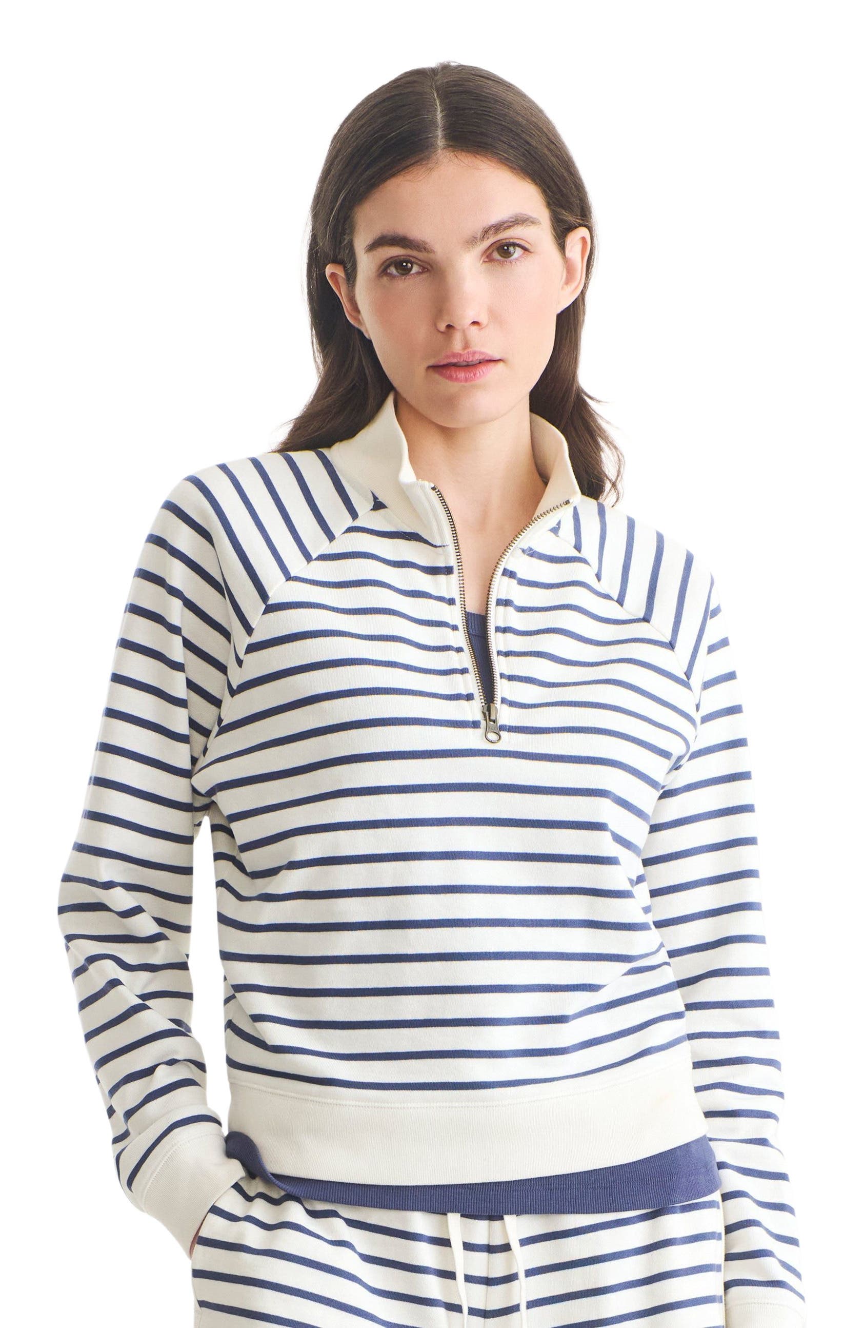 Sunwashed Navy Ivory Stripe