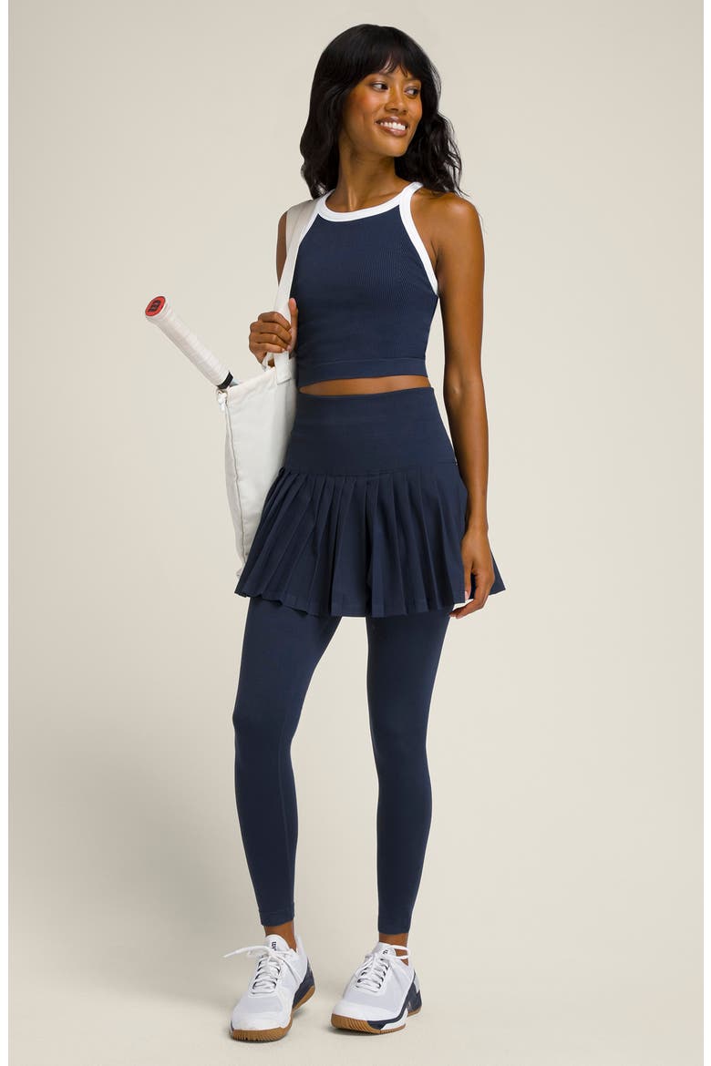Midtown Skirty Tights, Alternate, color, CLASSIC NAVY