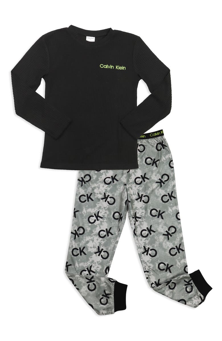 Calvin Klein Kids' Two-Piece Pajamas, Main, color,
