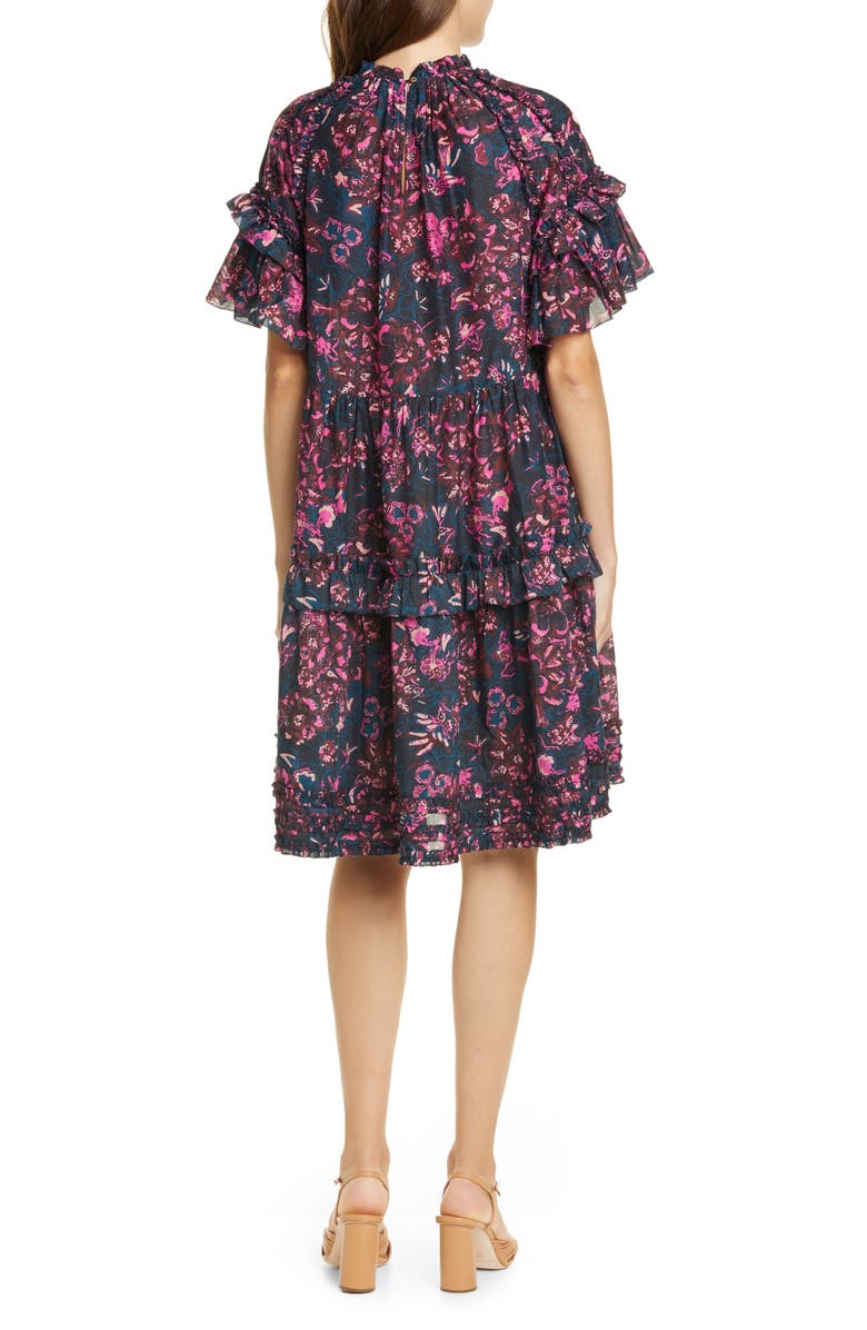 Ulla Johnson Fawn Tiered Floral Dress, Alternate, color, 