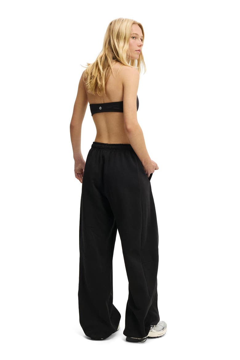 Women's Active Summer Fleece Adjustable Hem Sweatpant, Alternate, color, Black