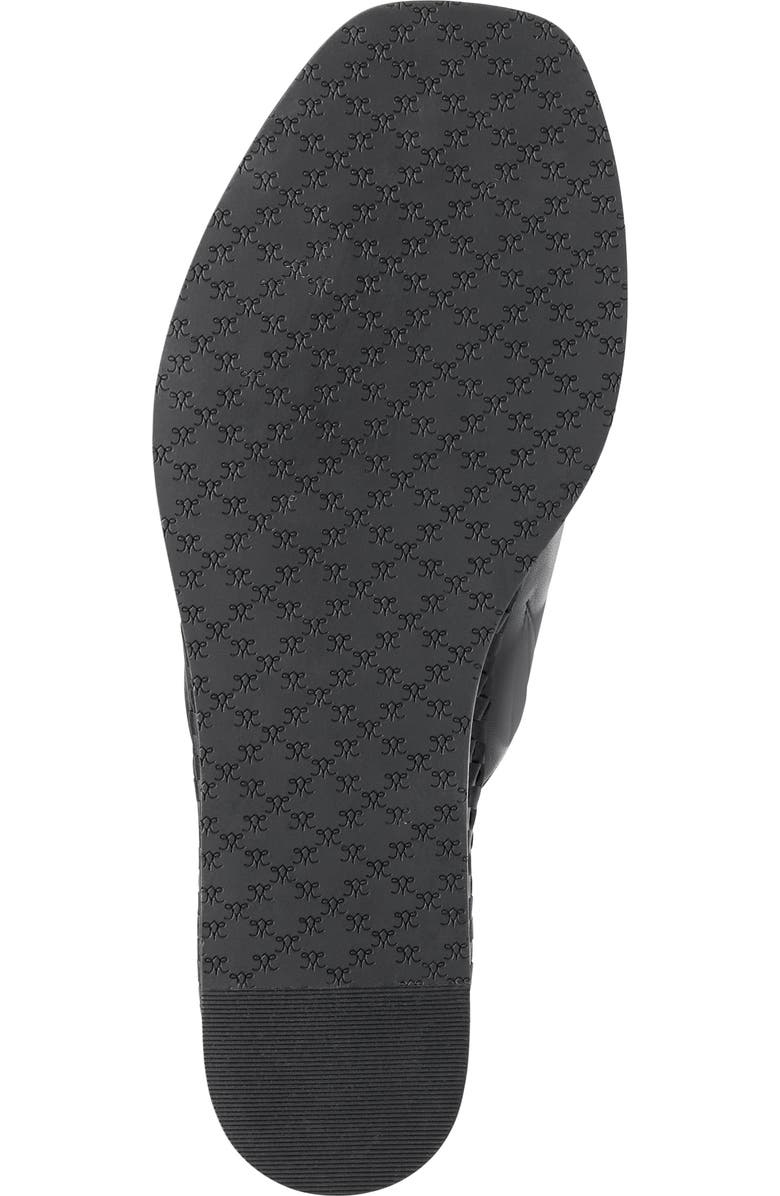 Johnston & Murphy Mallory Platform Wedge Slide Sandal, Alternate, color, Black Nappa Leather