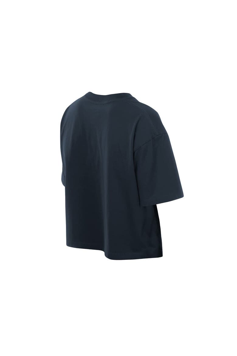 Women's New Era Navy New York Yankees Boxy Foil Logo T-Shirt, Alternate, color, Navy