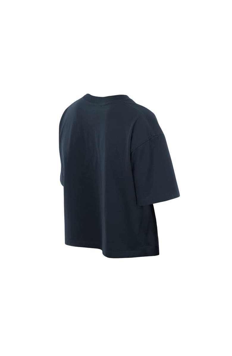 New Era Women
s New Era Navy New York Yankees Boxy Foil Logo T-Shirt, Alternate, color, Navy