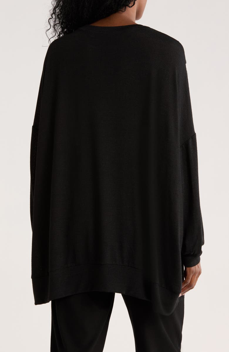 PATRIZIA LUCA Print Boxy Top, Alternate, color, Grey