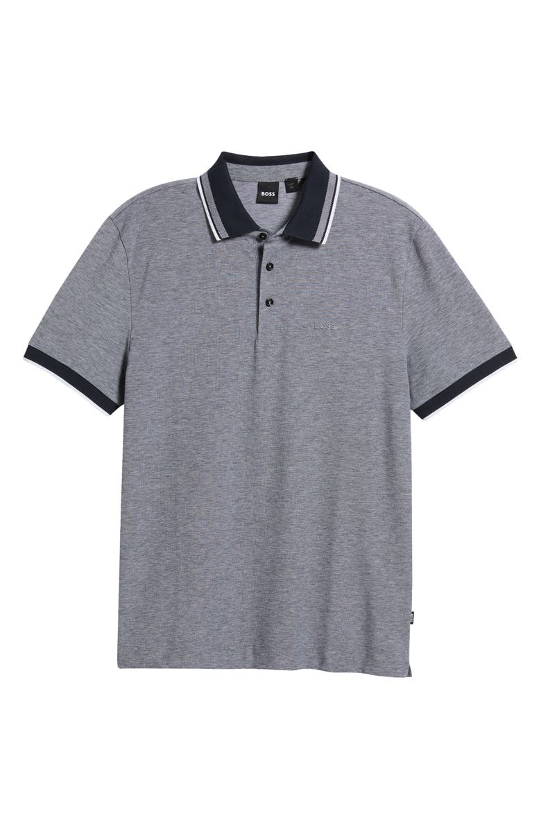 BOSS Prout Tipped Cotton Piqué Polo, Alternate, color, 