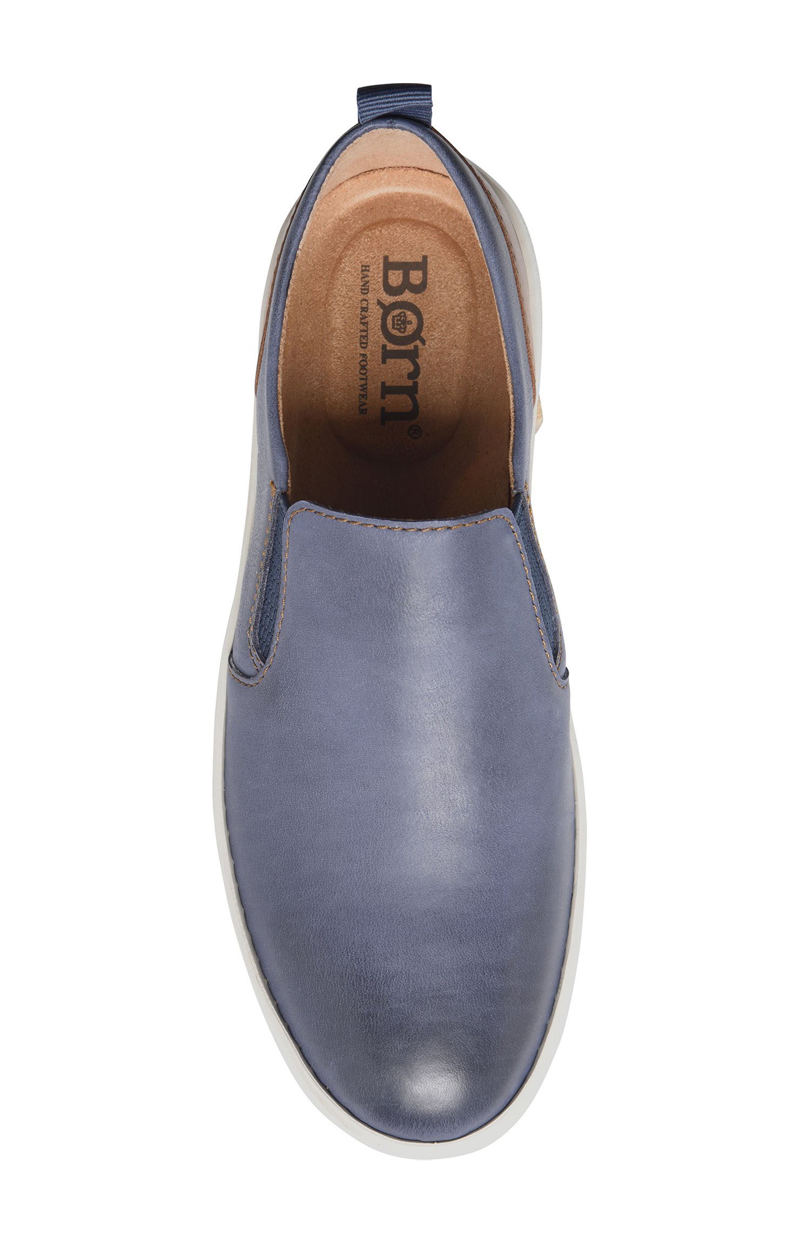 Morgan Slip-On Sneaker, Alternate, color, NAVY/ BROWN F/ G