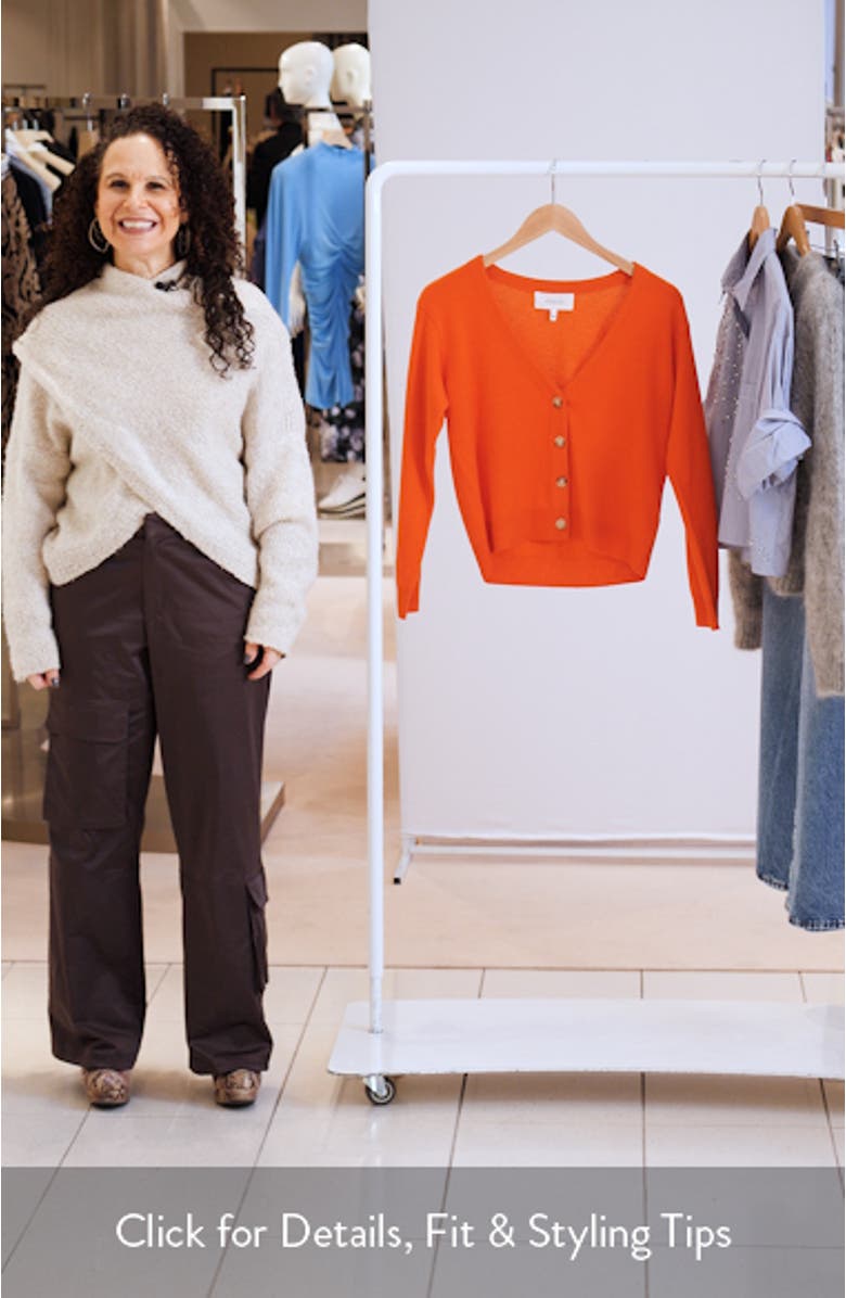 The Tiny V-Neck Cashmere Cardigan, sales video thumbnail