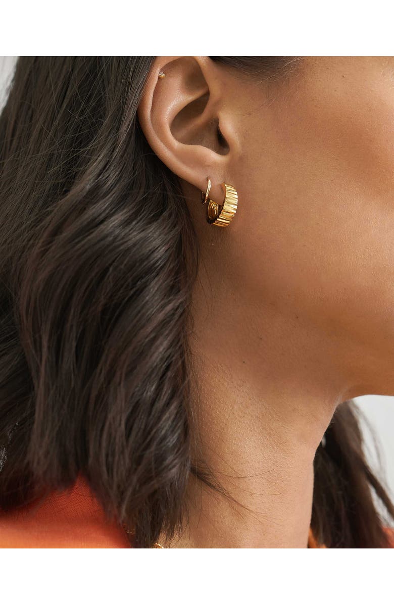 Edge of Ember Flare Hoop Earrings, Alternate, color, Flare