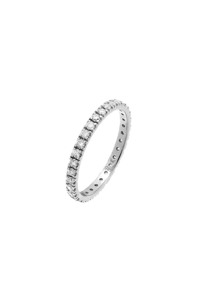 BY ADINA EDEN Diamond Thin Band 14K, Main, color, 14K White Gold