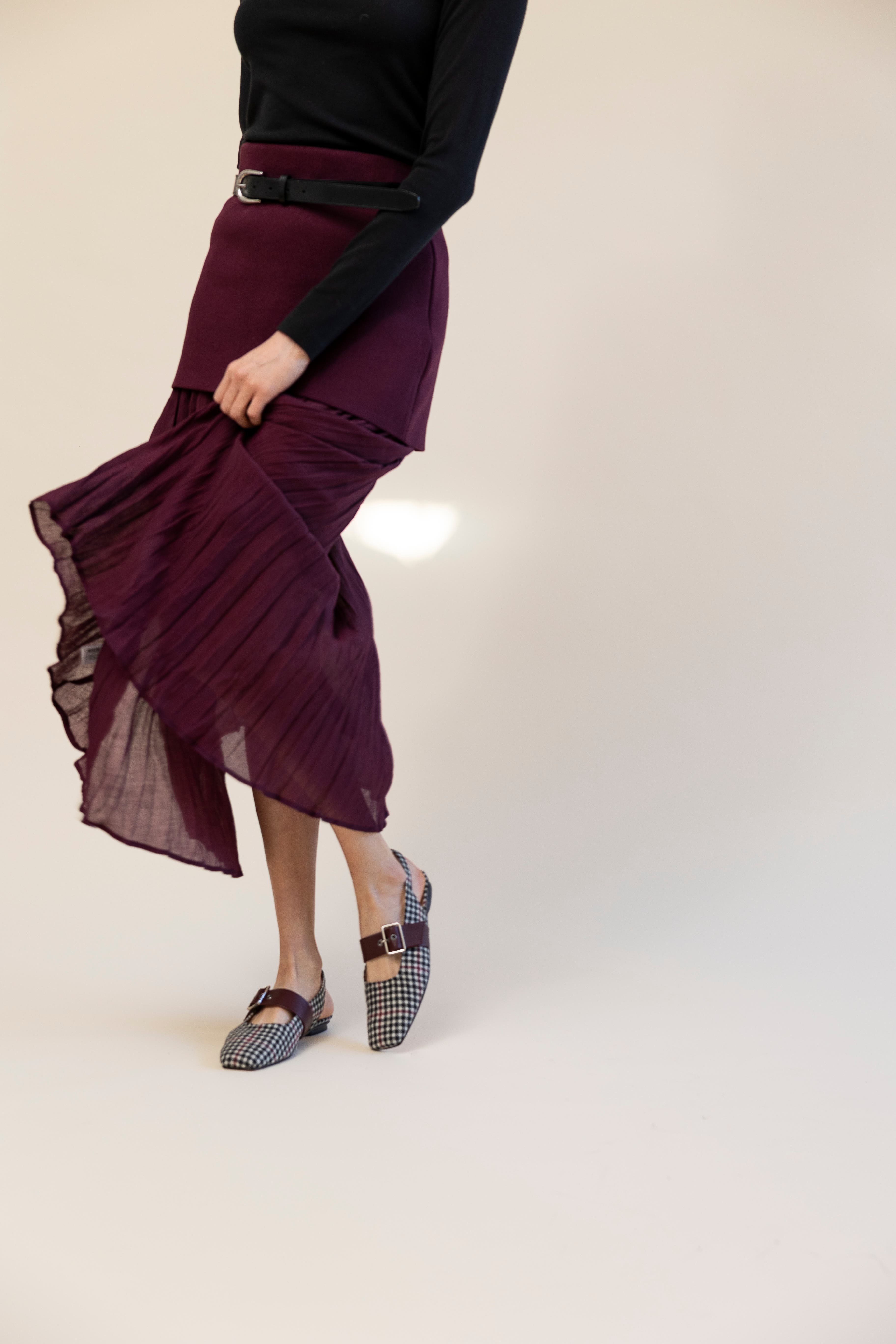 Huma Blanco Farrah Slingback Flat, Alternate, color, Black + White Tweed