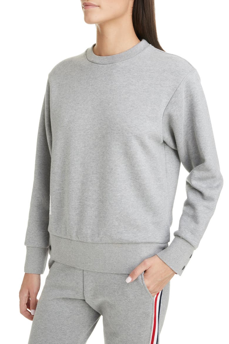 Stripe Back Sweater, Alternate, color, LIGHT GREY