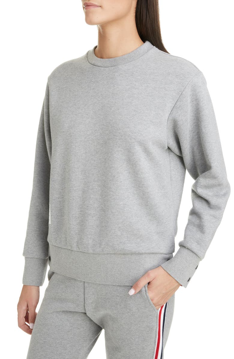 Thom Browne Stripe Back Sweater, Alternate, color, 