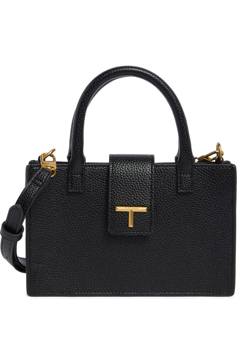 T Tahari Lexington Crossbody Handbag, Main, color, Black