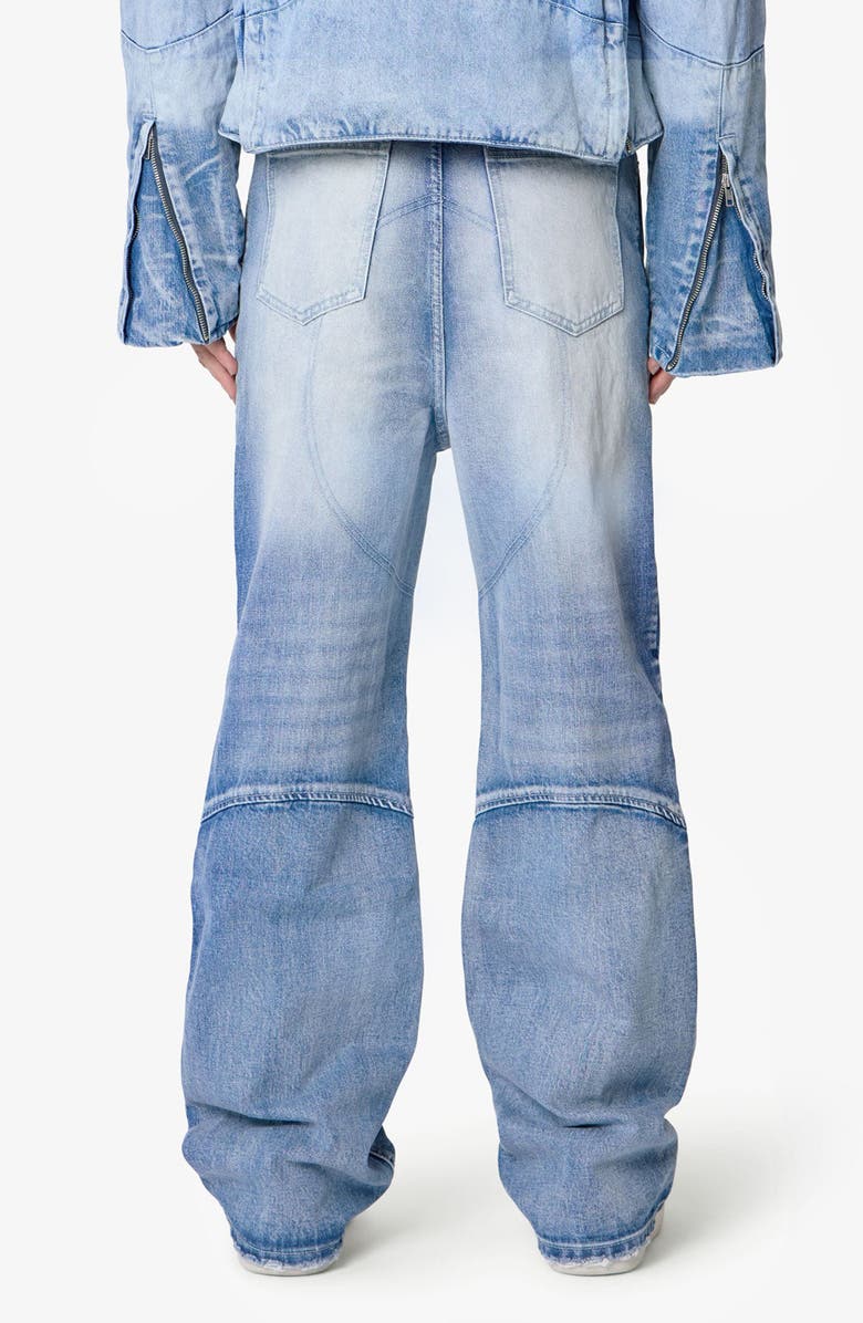 mnml Paneled Moto Denim Jeans, Alternate, color,