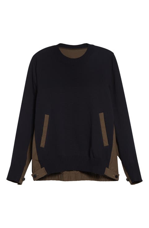 Cotton Typewriter Panel Sweater