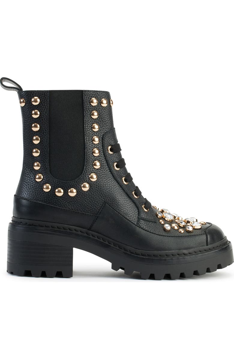 KARL LAGERFELD PARIS Breck Studded Bootie, Alternate, color,