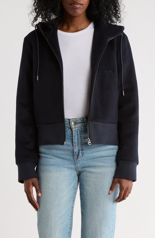 Hudson Jeans Hooded Full Zip Jacket In Blue