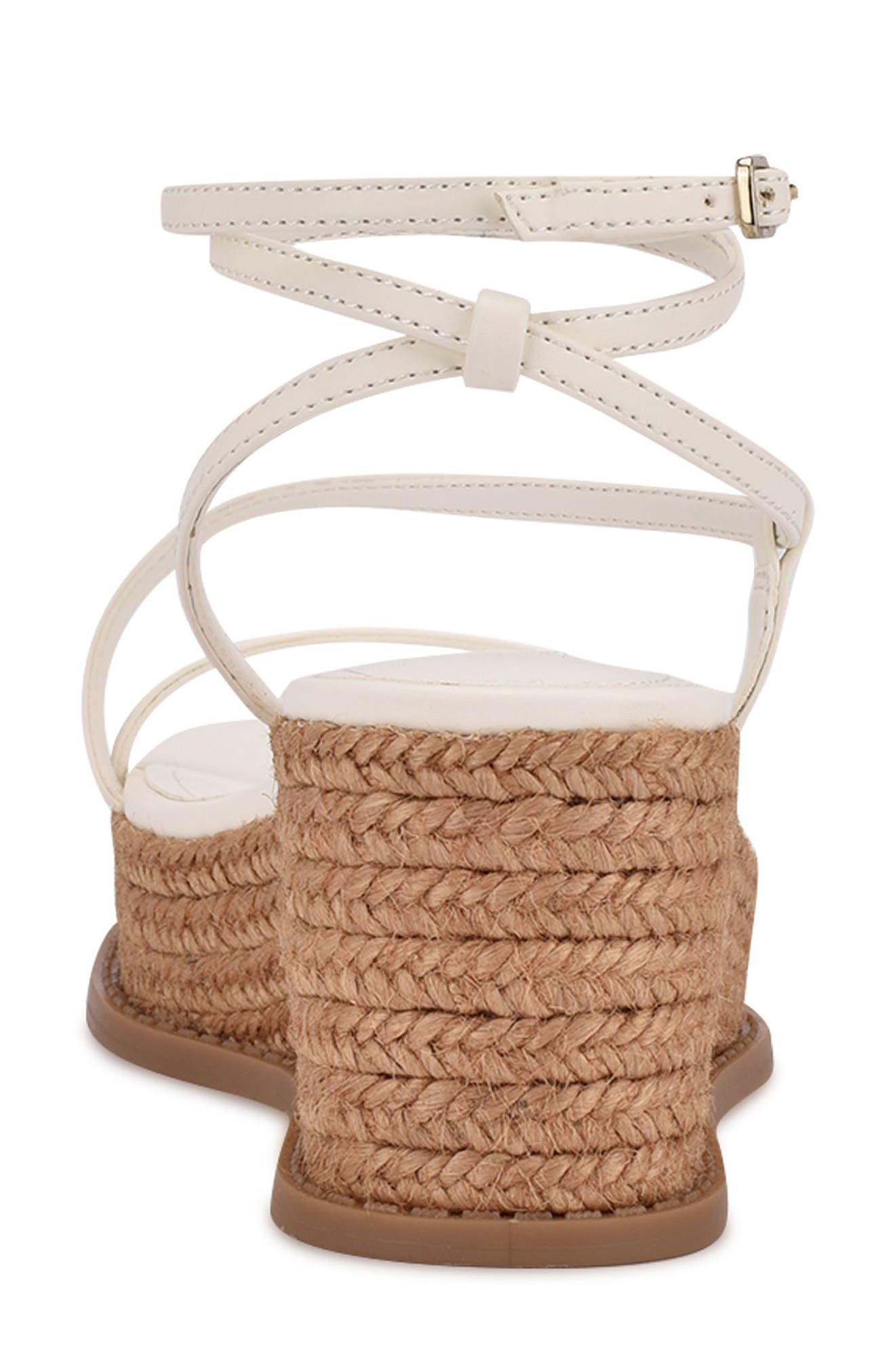 Alexx Wedge Sandal, Alternate, color, WHITE