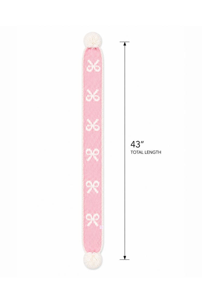 Bows Scarf, Alternate, color, Pink/Ivory