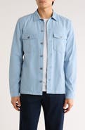 AllSaints Aerial Slim Fit Organic Cotton Shirt Jacket