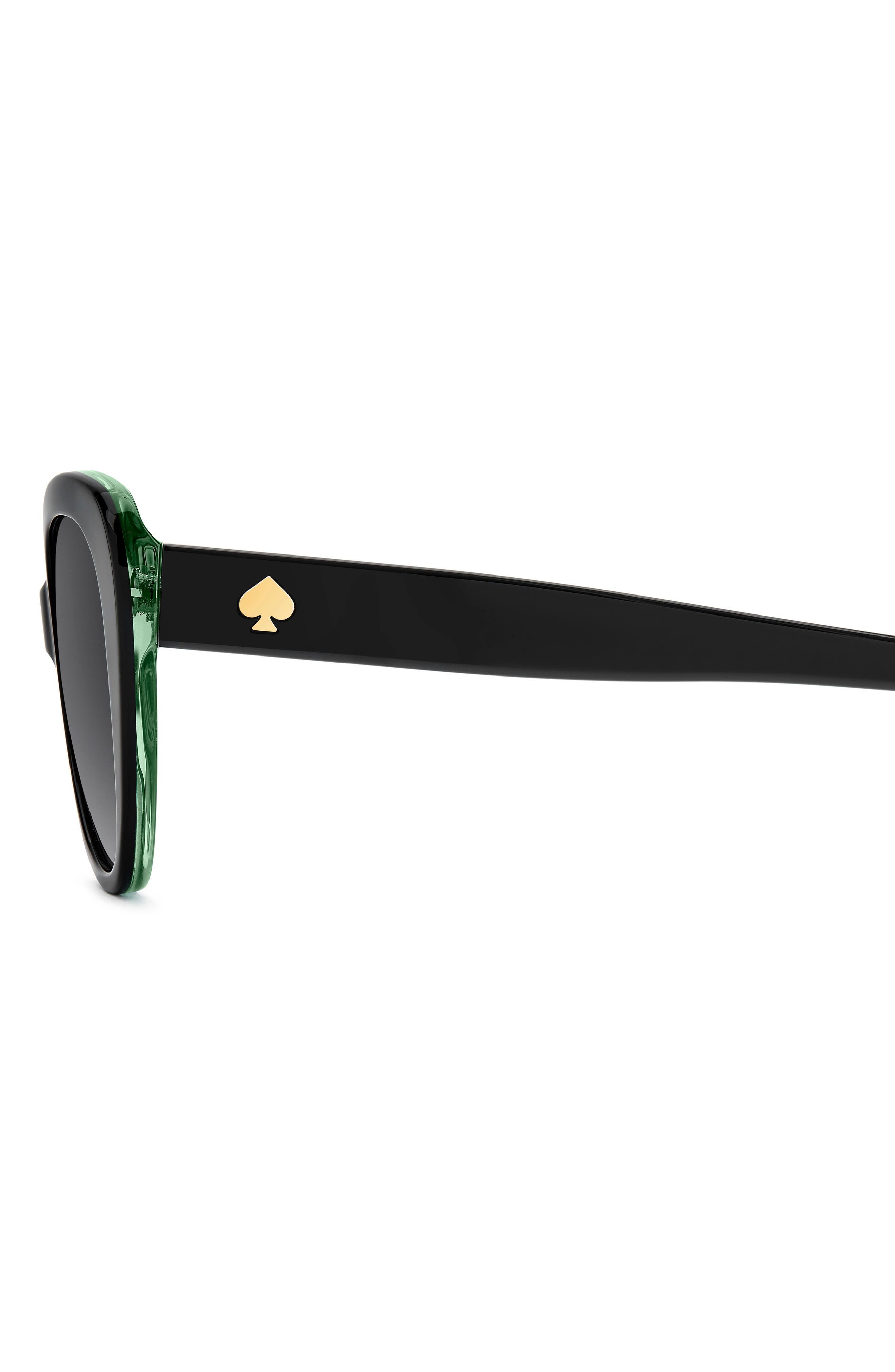 kate spade Cat Eye Black Sunglasses with Green Branded Pouch Amazon.com: kate spade new york Ayleen Women main image 3
