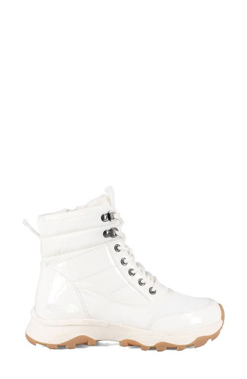 Aquatherm By Santana Canada Sokul Faux Fur Lined Lace-up Boot In White
