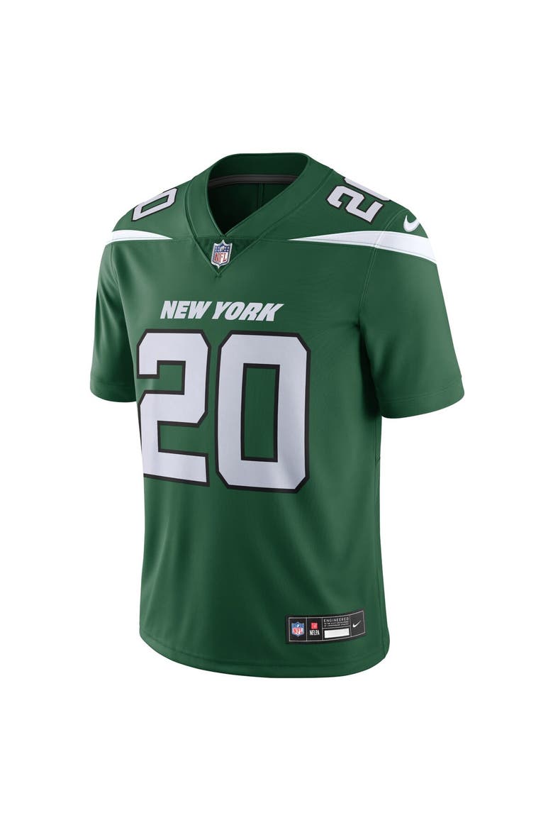 Men's Nike Breece Hall Gotham Green New York Jets Vapor Untouchable Limited Jersey, Alternate, color, Green