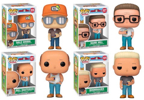 King of the Hill Funko Pop! Television Complete Set (4)