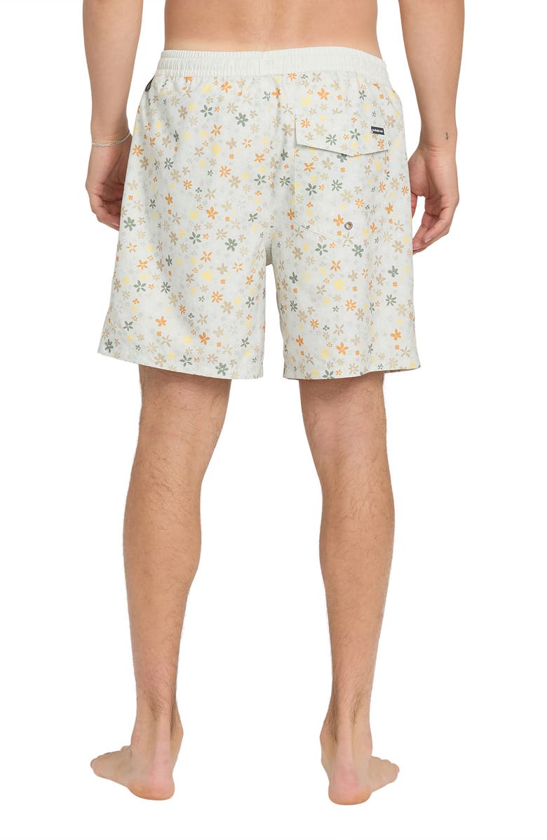Quiksilver Everyday Ditsy Floral Volley Swim Trunks, Alternate, color, Moonstruck