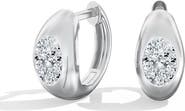 Everlee Oval Domed Lab Diamond Huggie in 14K Gold