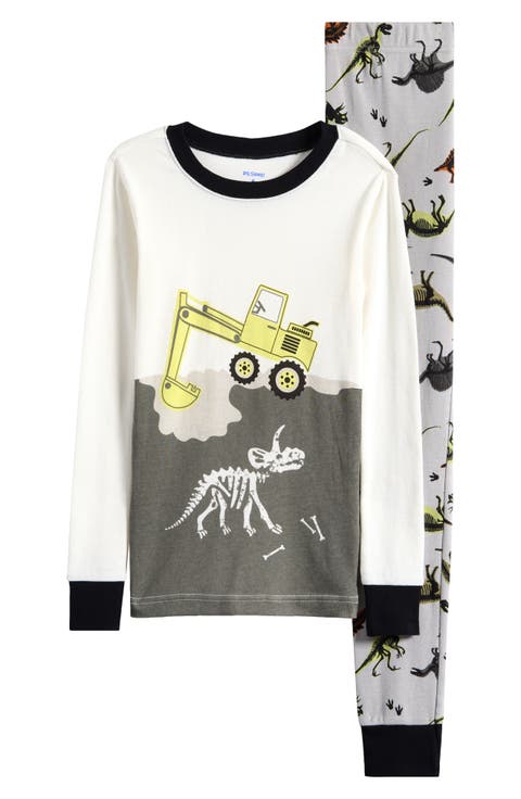 Kids' Dino Dig Long Pajamas (Big Kid)