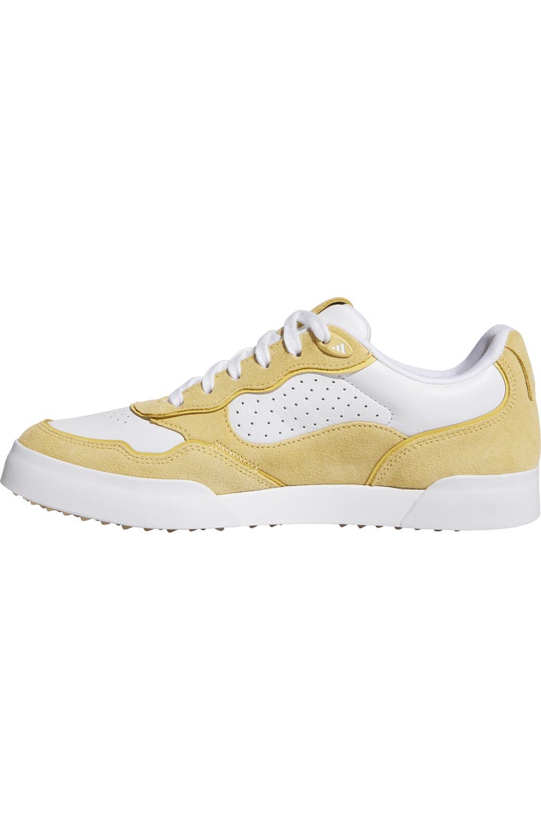 adidas Retrocross 25 Spikeless Golf Shoe, Alternate, color, White/ Oat/ Gum