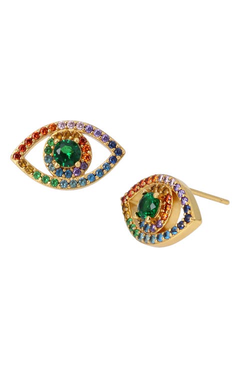 Evil Eye Stud Earrings