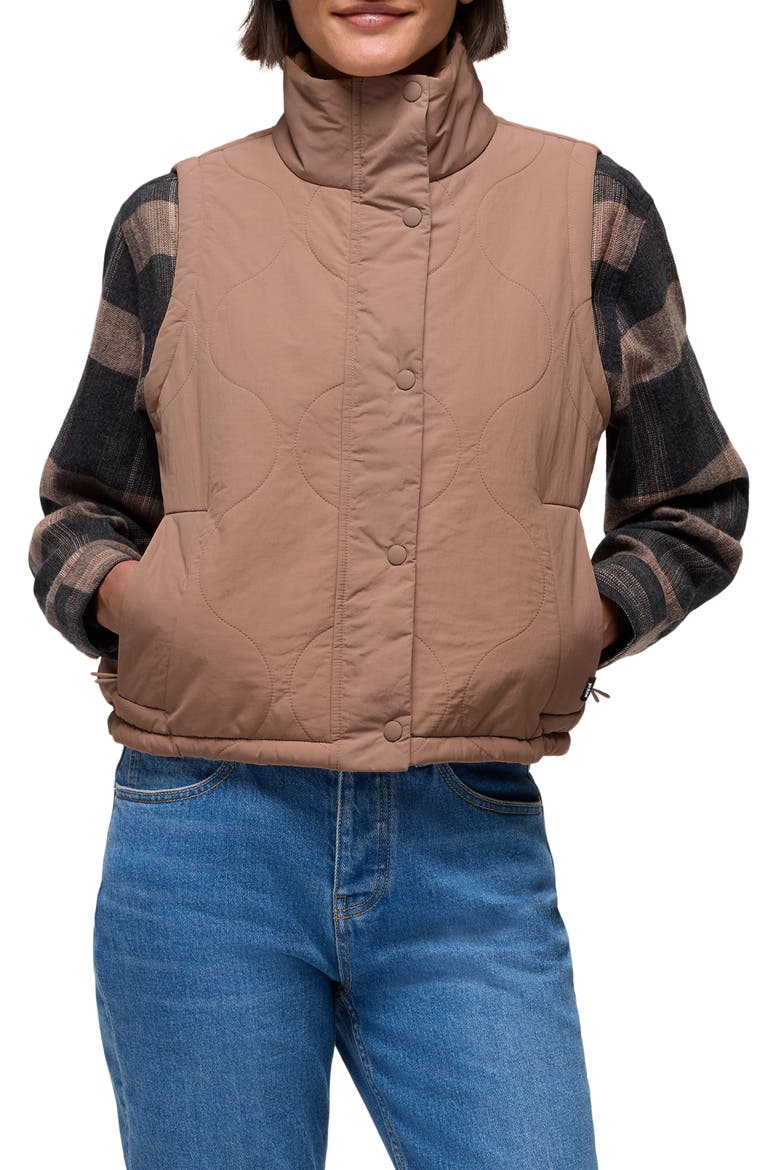 Encinitas Quilted Vest, Main, color, SHROOM