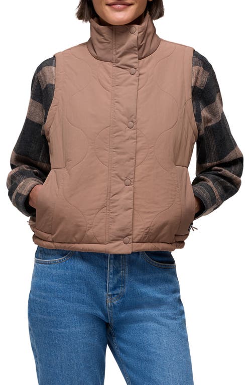 Prana Encinitas Quilted Vest In Brown