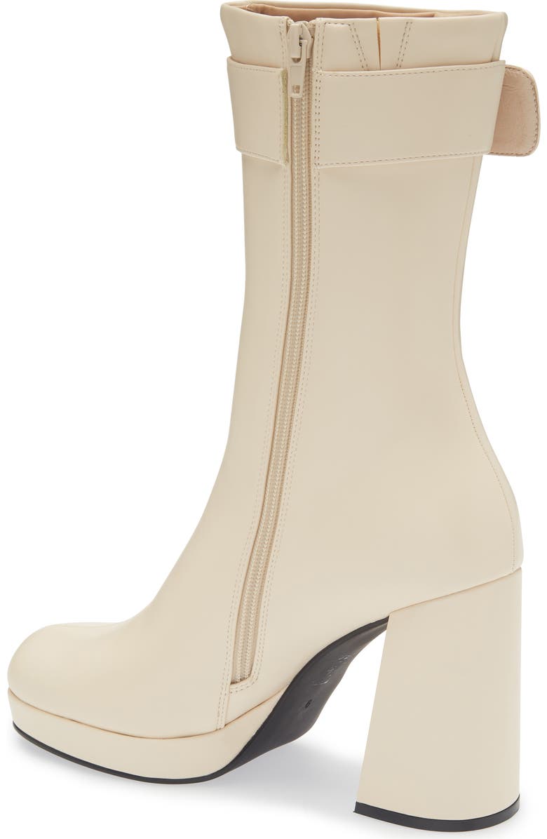 Jeffrey Campbell Bratty Block Heel Bootie, Alternate, color, Light Beige