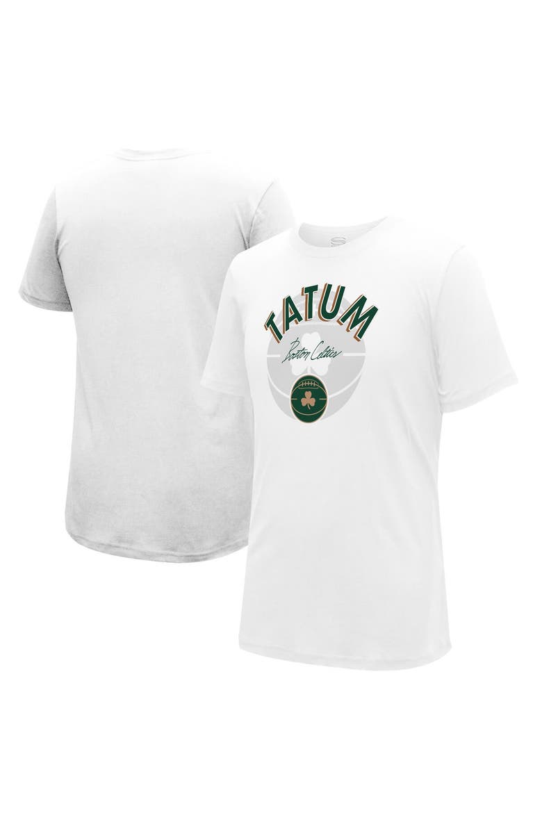 Unisex Stadium Essentials Jayson Tatum White Boston Celtics 2023/24 City Edition Player Graphic T-Shirt, Main, color, White