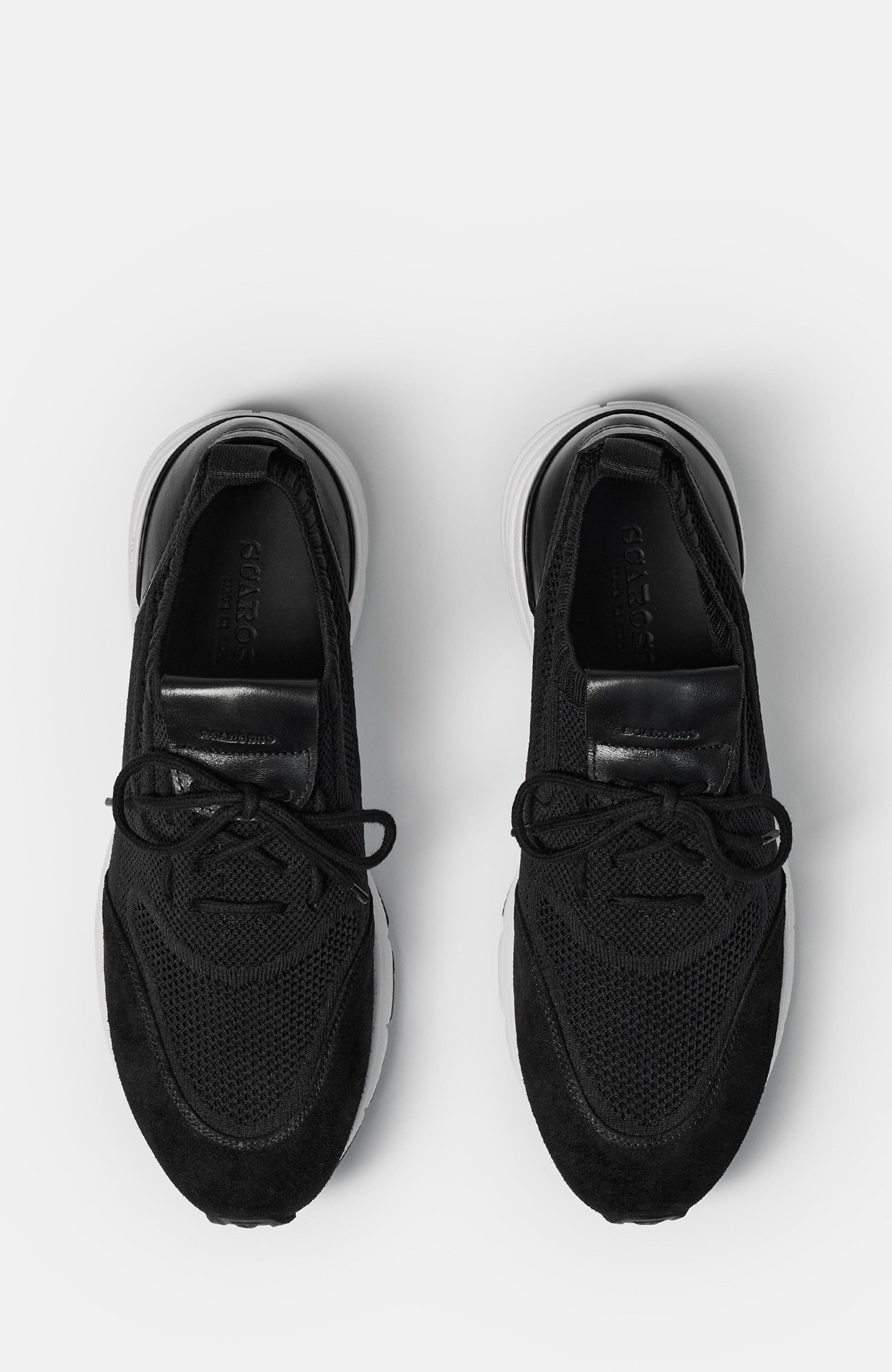 SCAROSSO Robbie Sneakers, Alternate, color, Black - Knit