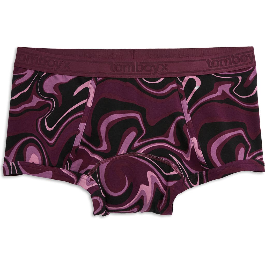 TomboyX First Line Stretch Cotton Period Boyshorts in Go With The Flow