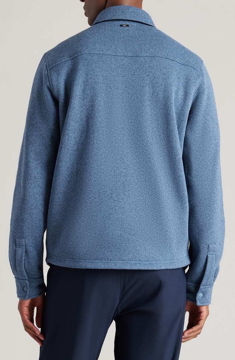 Rhone Fleece Shacket, Alternate, color, Vintage Indigo Heather