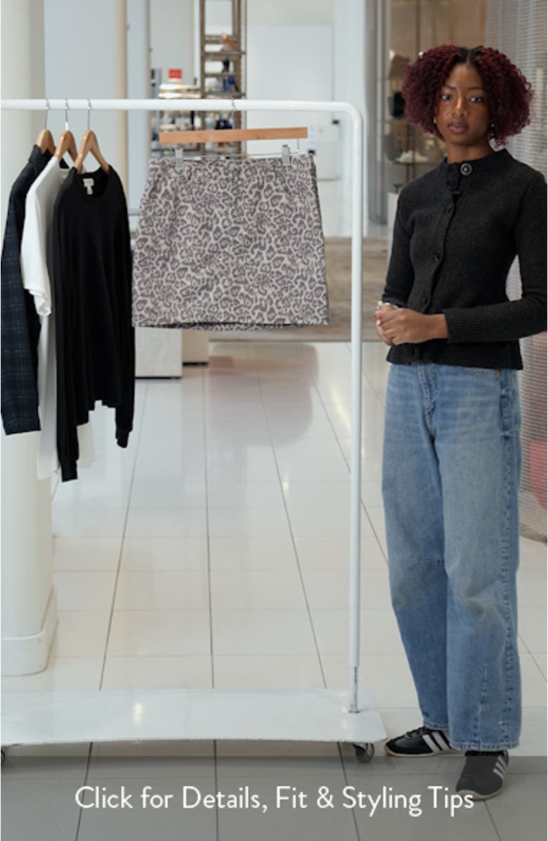 Jill Leopard Print Miniskirt, sales video thumbnail