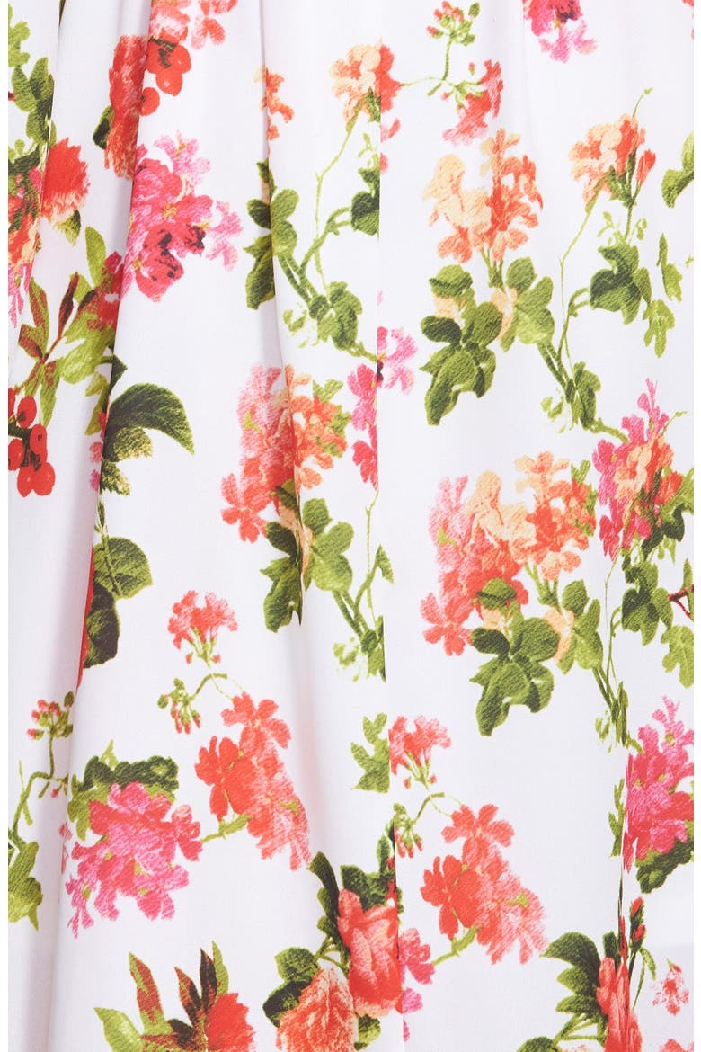 Handkerchief Hem Long Sleeve Dress, Alternate, color, FLORAL WHITE