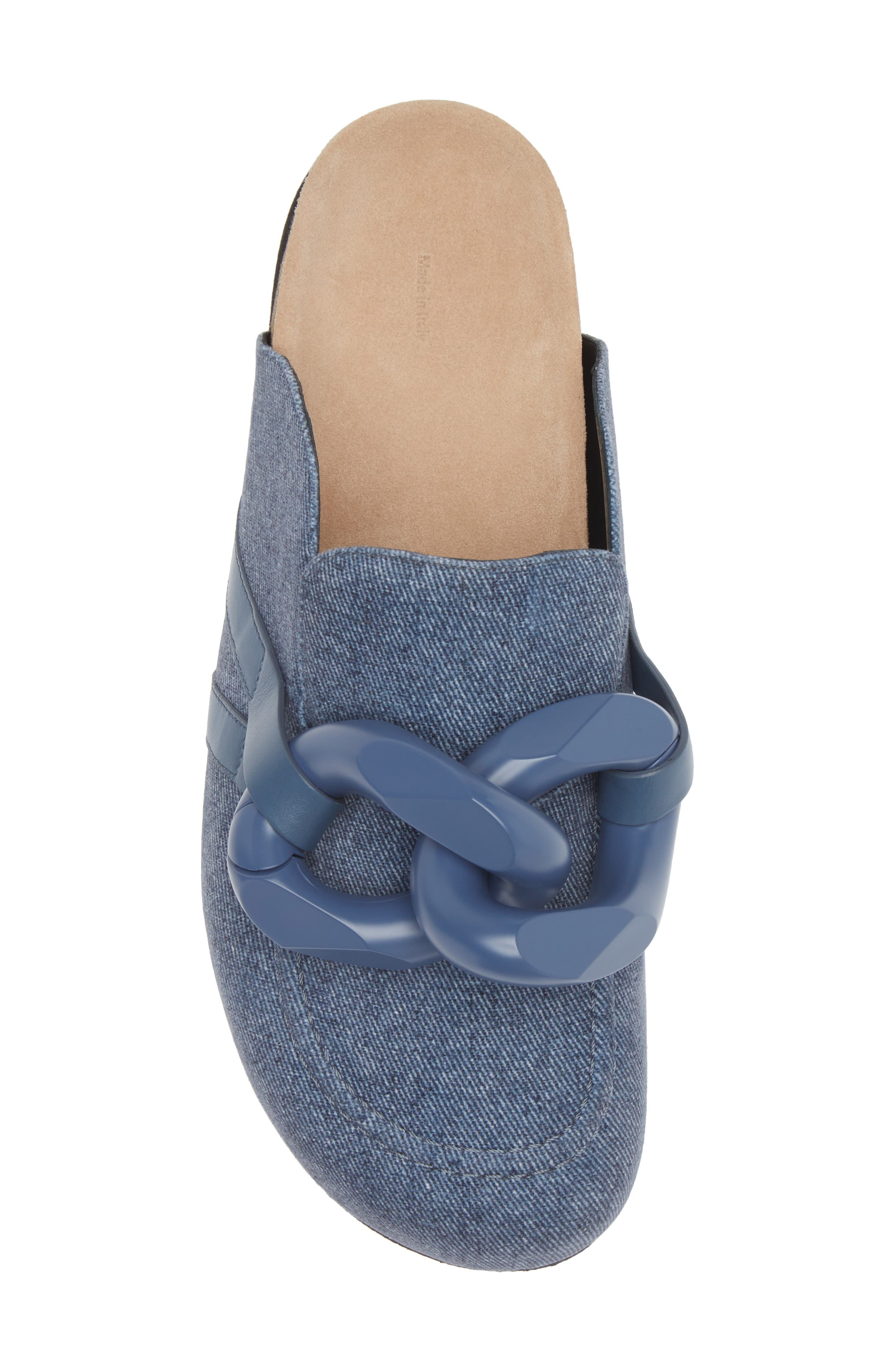 JW Anderson Chain Link Denim Loafer Mule, Alternate, color, 